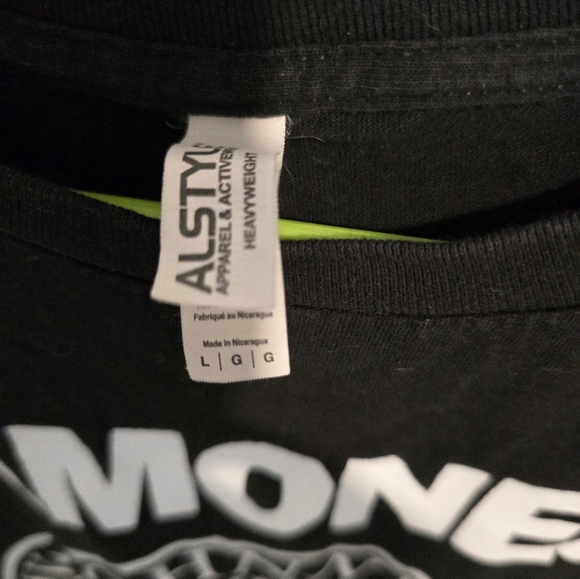 RAMONES PUNK ROCK Band Black T Shirt SZ L EUC - Picture 2 of 3